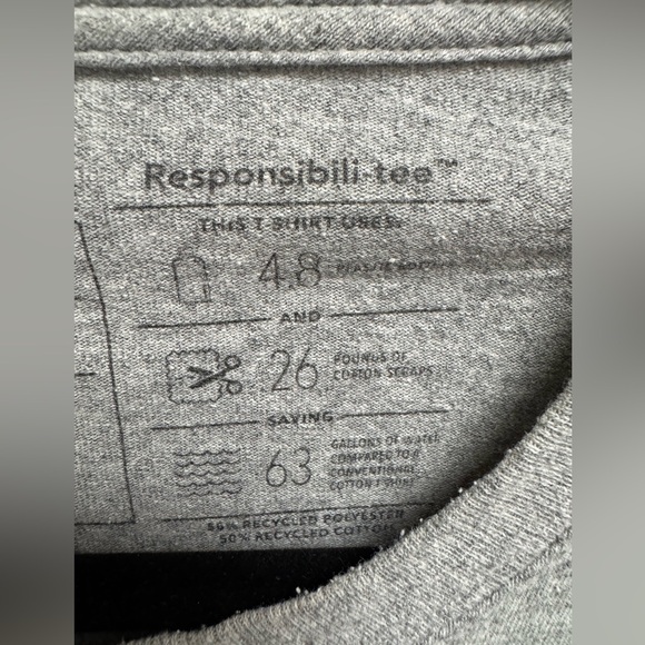 Patagonia Heather Gray Long Sleeve Regular Fit Responsibility-tee - Picture 3 of 7